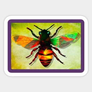 Vivid Honeybee Sticker